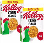 Kellogg's Corn Flakes Breakfast Cereal Crunchy Grain Golden CornFlake Pack 2x1kg