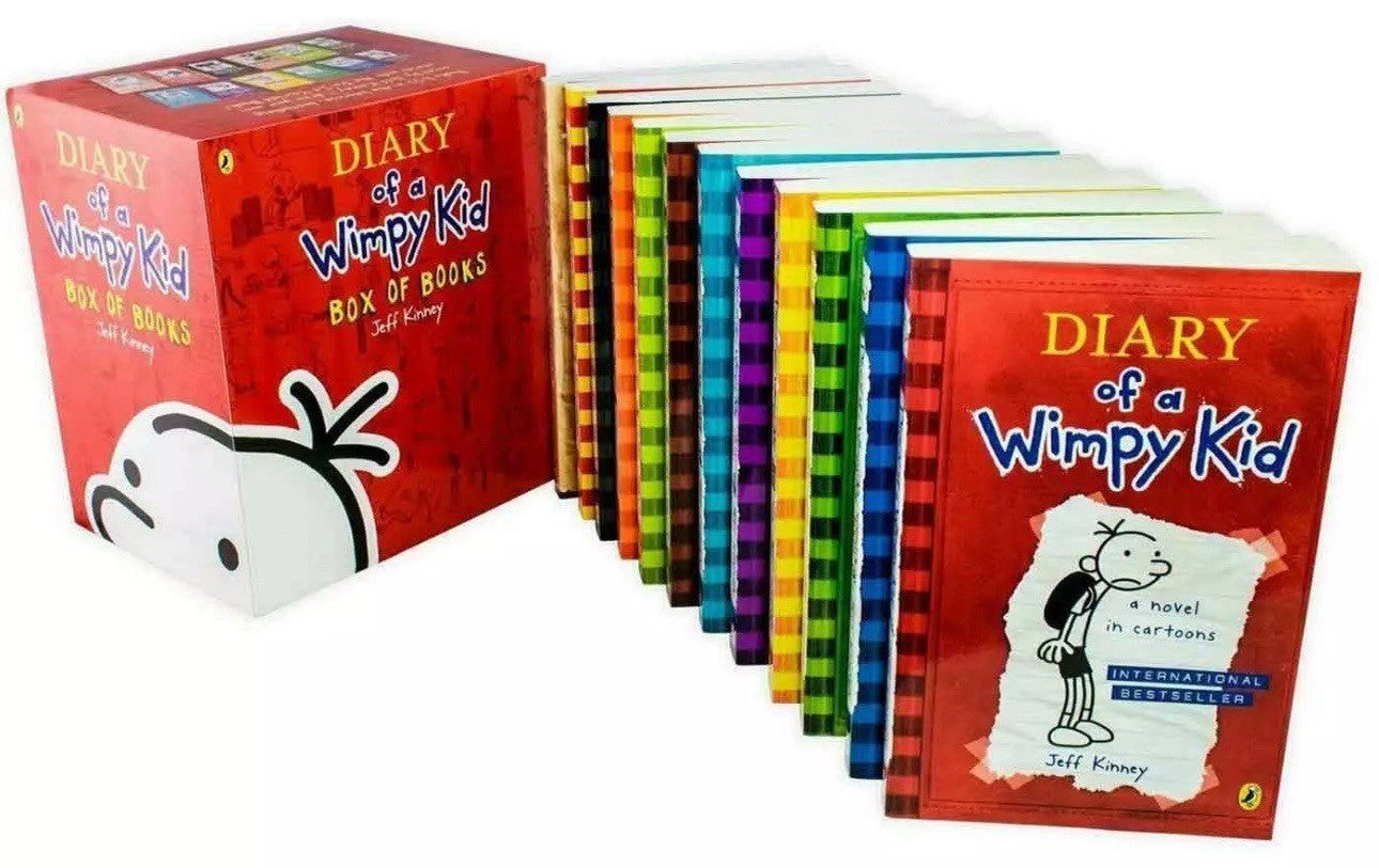 Diary of a Wimpy Kid Classic Reading Collection by Jeff Kinney- 12 Books Box Set