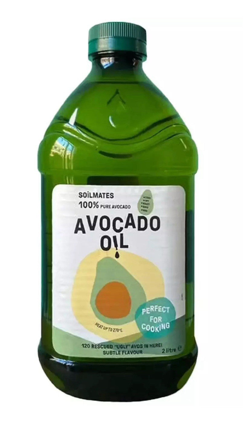 Soilmates Pure Avocado Oil All Purpose Cooking Frying Roasting Dressing Pack 2L
