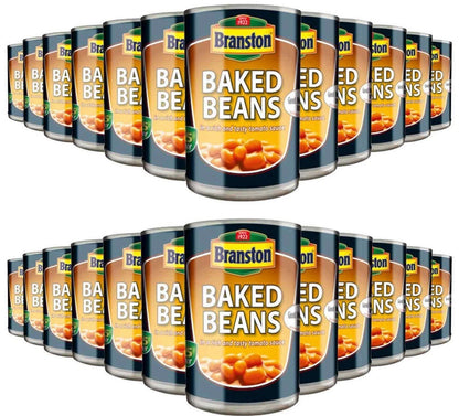 Branston Baked Beans In Tomato Sauce Rich Flavour Tin Cans Big Pack 24 x 410g