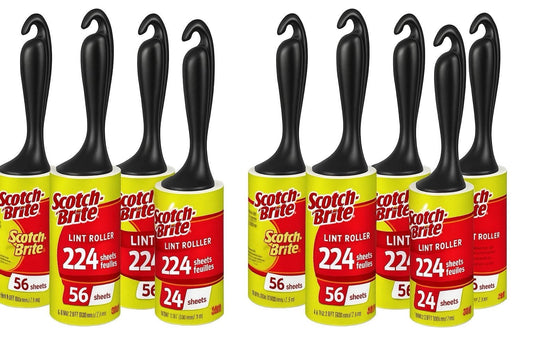 8 x Large Jumbo 3M Scotch Brite Lint Rollers Pet