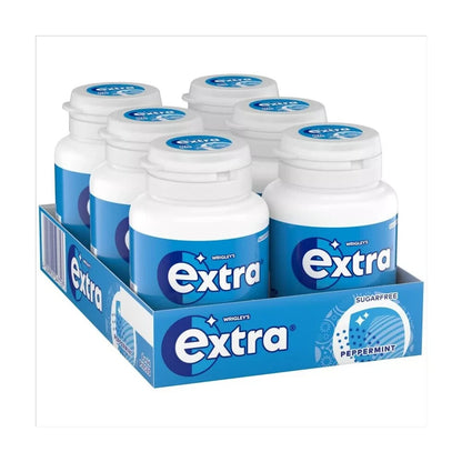 WRIGLEY’S  Extra Peppermint Tub 6 x 46 Pieces Chewing Gum Sugar Only £27.99