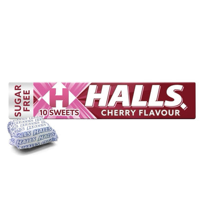 Halls Cherry Menthol Sweets 20 Packs Cherry Sugar Free