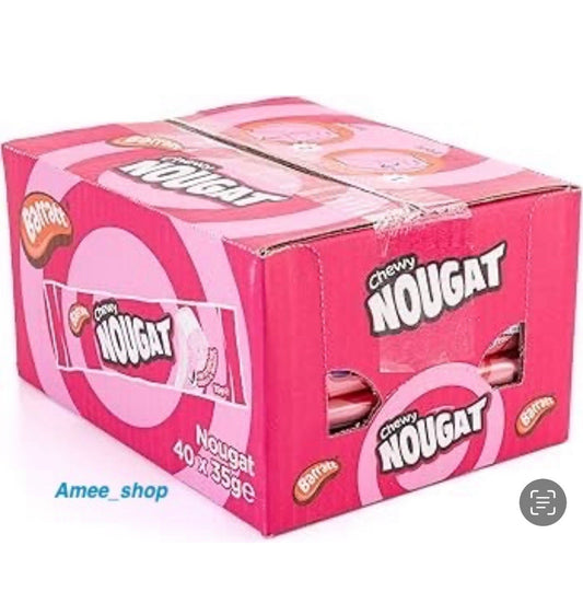 40 x 35g Barratt Chewy Nougats Raspberry and Vanilla Flavoured Nougat With Nuts