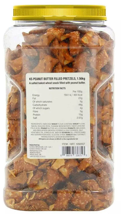 Kirkland Signature H.K.Anderson Peanut Butter Filled Pretzel Nuggets Pack 1.56kg