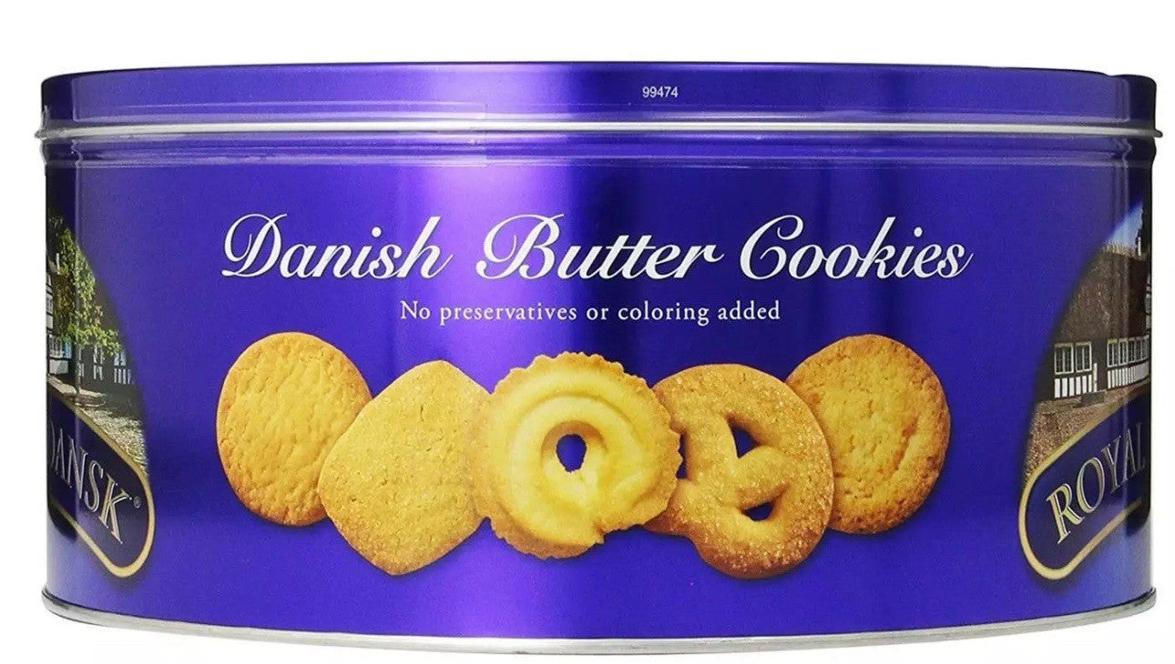 Royal Dansk Kelsen Danish Baked Pure Butter Cookies Biscuit Large Tin Pack 1.8kg