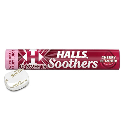HALLS Soothers cherry Flavour  20 x 45g Full Box
