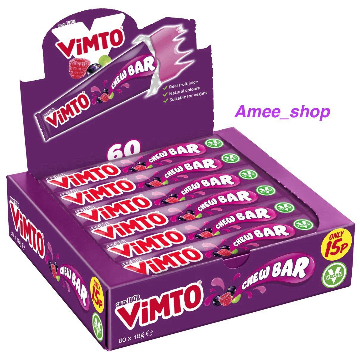 Vimto Sweet Chew Bars 60 x 18g