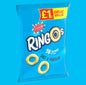 Full Box of 18 Packets Golden Wonder Ringos Salt & Vinegar 40g FREE POSTAGE