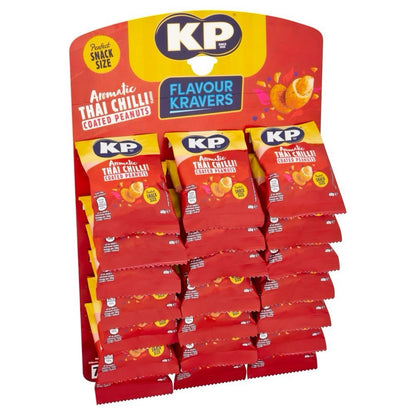 KP Aromatic Thai Chilli Coated Peanuts Pub Card 21x50g