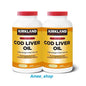 Kirkland Signature Cod Liver Oil+Omega3 Fish 1150mg Vitamin Pack - 200 Capsules