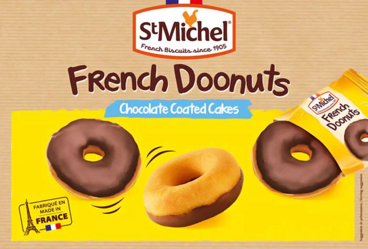 St Michel Chocolate Coated Doonuts Snack Ring Sponge Cakes Bite Donuts 720g Pack