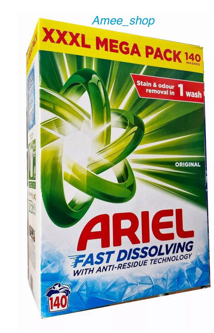 ARIEL Fast Dissolving Clothes Washing Powder 140 Wash 7.7Kg