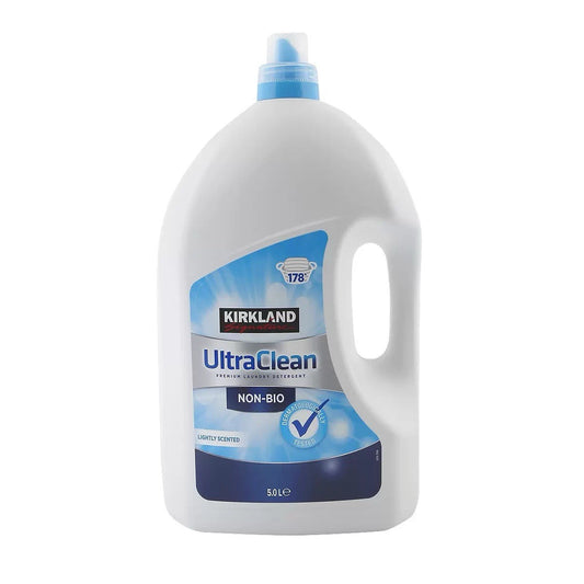 Kirkland Signature Ultra Clean Non Bio Laundry Detergent Odour 178Washes Pack 5L