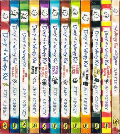 Diary of a Wimpy Kid Classic Reading Collection by Jeff Kinney- 12 Books Box Set