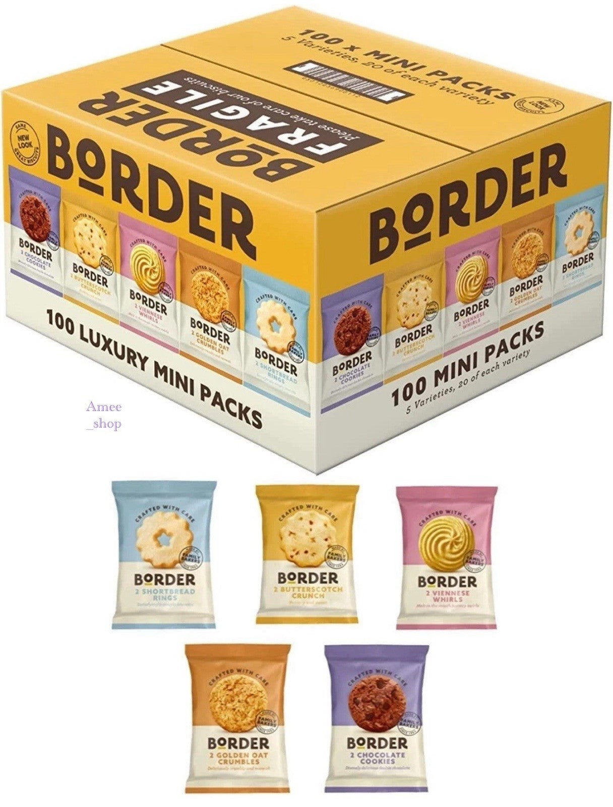 Border Family Biscuits Luxury Mini Packs in 4 Varieties - Pick & Choose