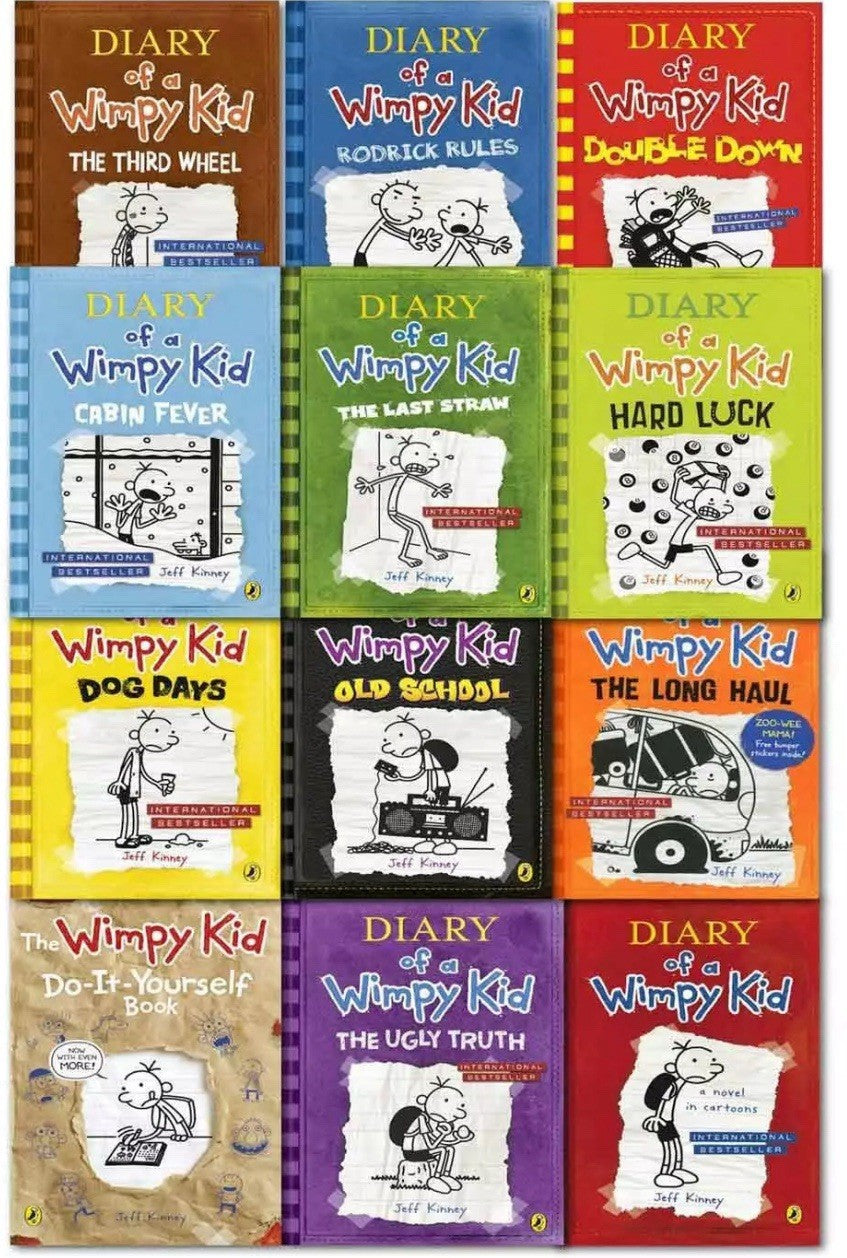 Diary of a Wimpy Kid Classic Reading Collection by Jeff Kinney- 12 Books Box Set
