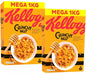 Kellogg's Crunchy Nut Sugar & Honey Golden Cornflake Breakfast Cereal Pack 2x1kg