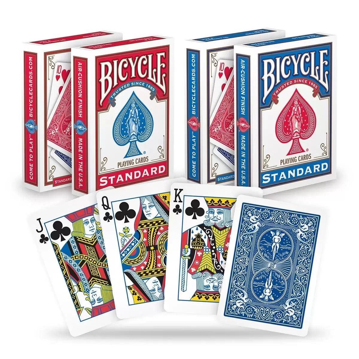 12 Packs Bicycle Playing Cards Quality Air Cushioned Packs Poker , Magician