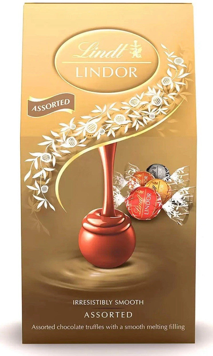 Lindt Lindor Assorted Smooth Melting Milk Chocolate Ball Truffles Large Pack 1kg