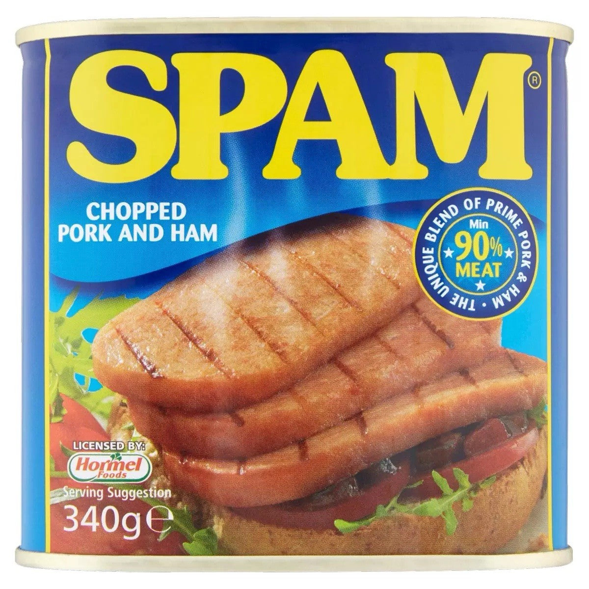 6 Tins Spam Chopped Pork & Ham 340g