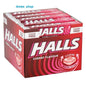 Halls Cherry Menthol Sweets 20 Packs Cherry Sugar Free