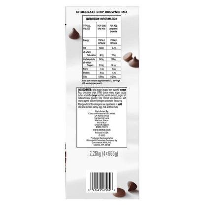 Ghirardelli Chocolate Chip Brownie Cake Premium Mix Pack of 4 Batches 2.26kg
