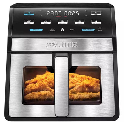 Gourmia Digital Air Fryer 7.6L With Light & Window Black 7 Fry Functions GAF858