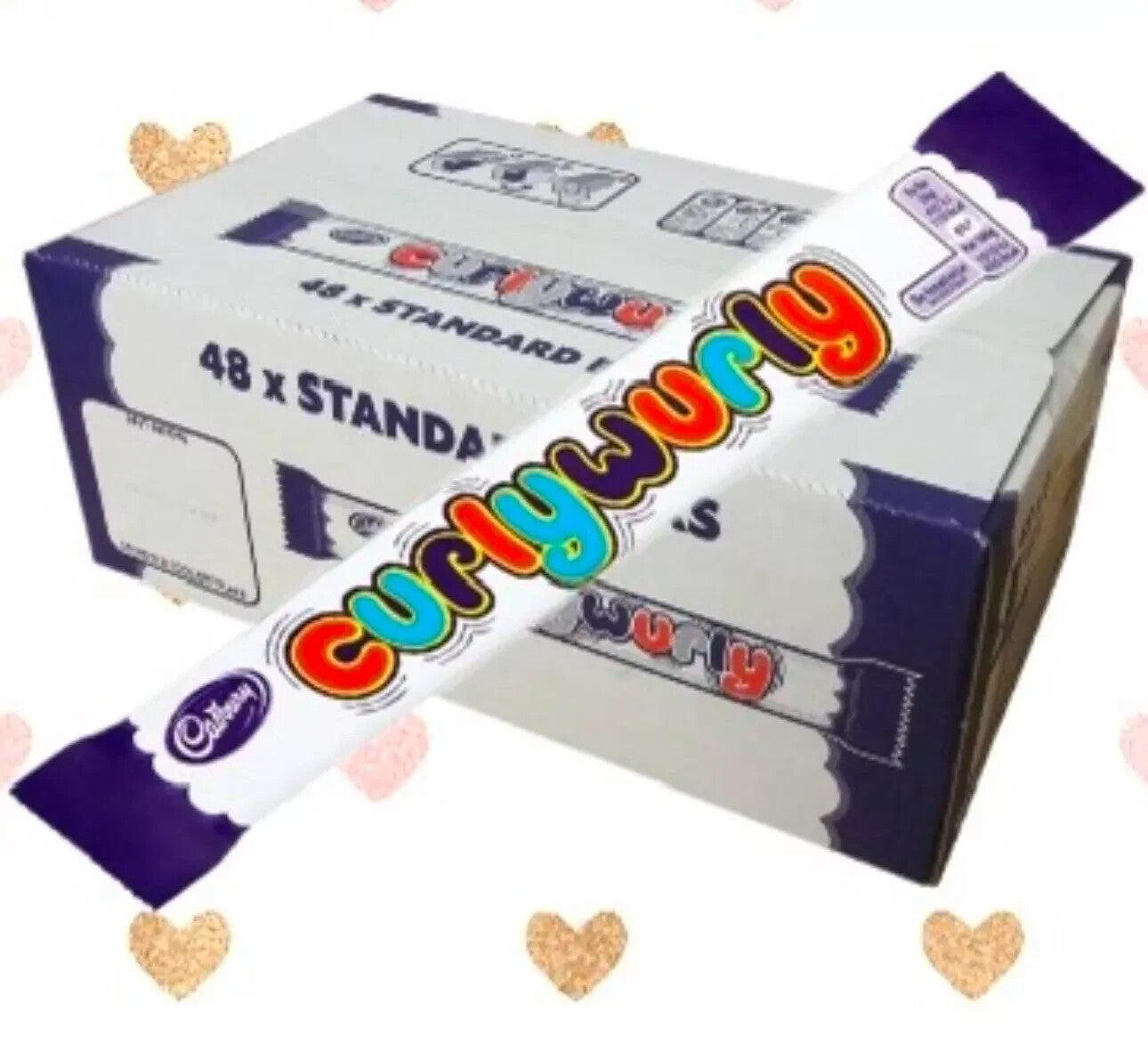 48 X CADBURY Curly Wurly Chocolate Bars - 48X21.5G Royal Mail Tracked