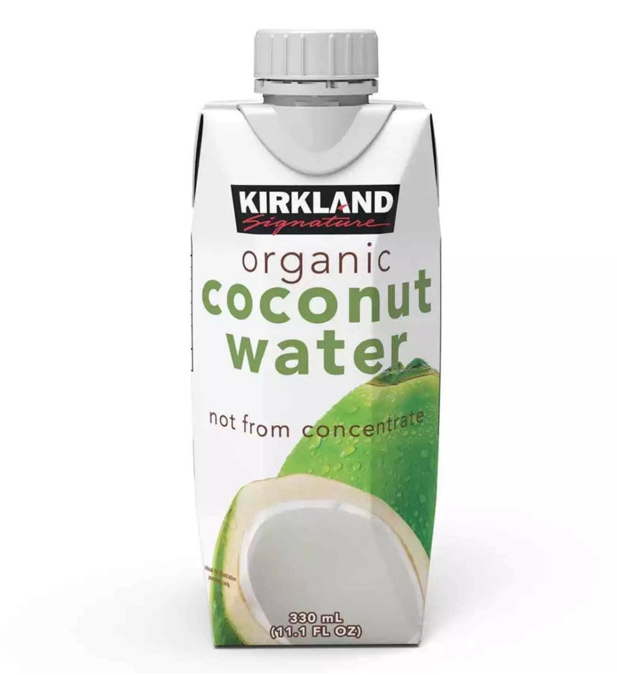 Kirkland Signature Organic Coconut Water Palm Tree No Sugar Carton Pack 12x330ml