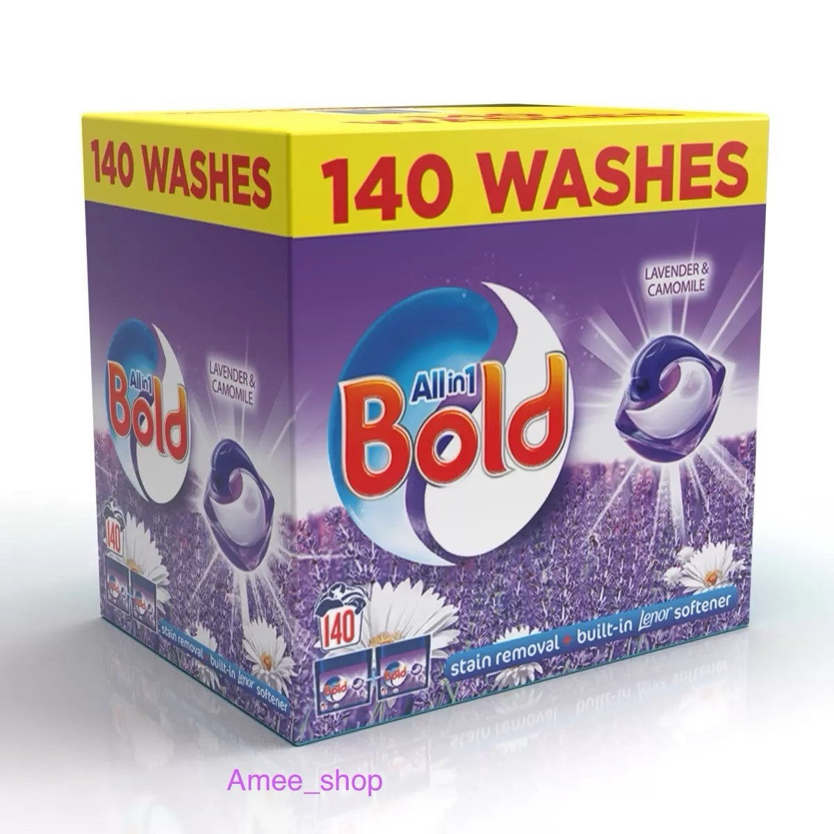 Bold All in 1 Pods Washing Detergent Tablets Capsules Pod 140 Pods Family Pack