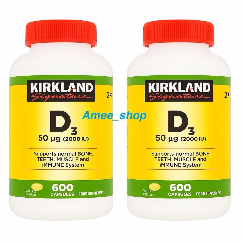 Kirkland Vitamin D3 Supplement 2 x 600 tablets Supports Immune, Bone