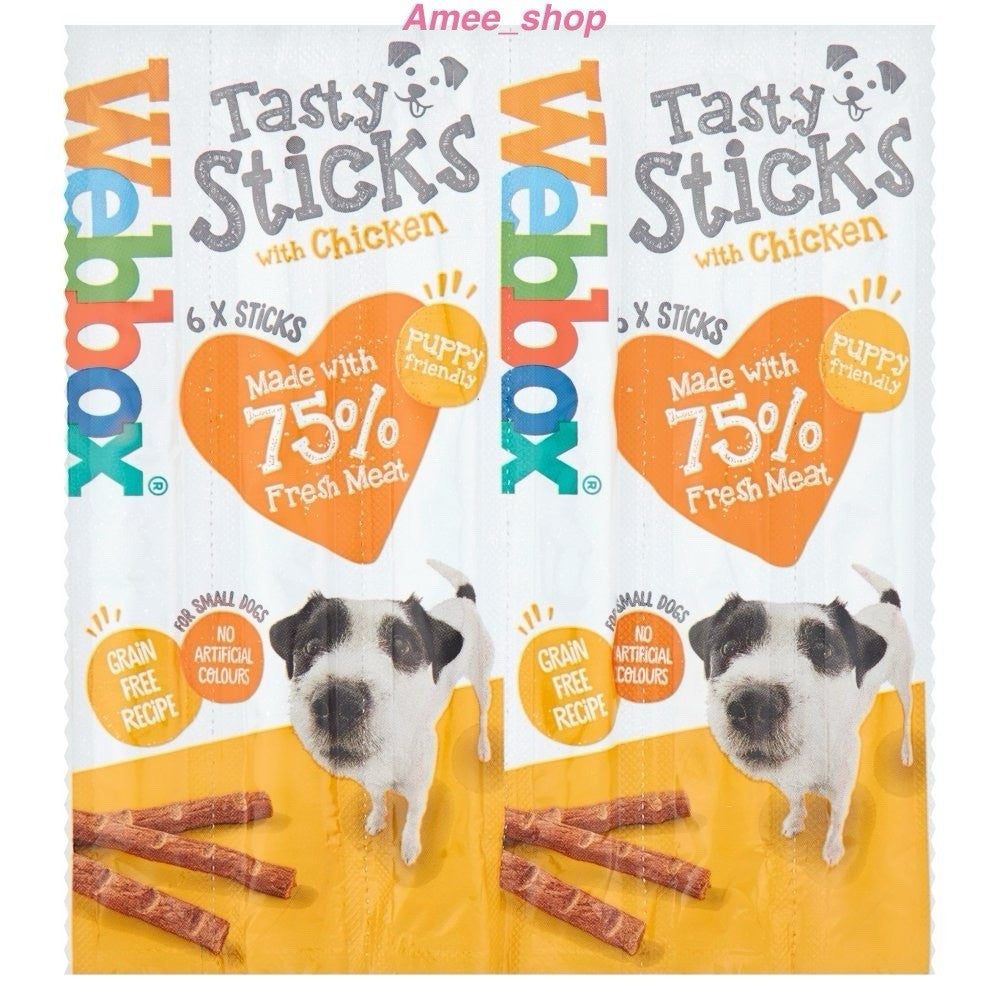 Webbox Dogs Delight Sticks Tasty Chicken Large/Giant Breed 18 x 5 (90 Sticks) 