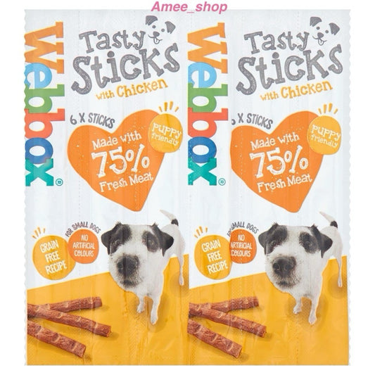 Webbox Dogs Delight Sticks Tasty Chicken Large/Giant Breed 18 x 5 (90 Sticks) 