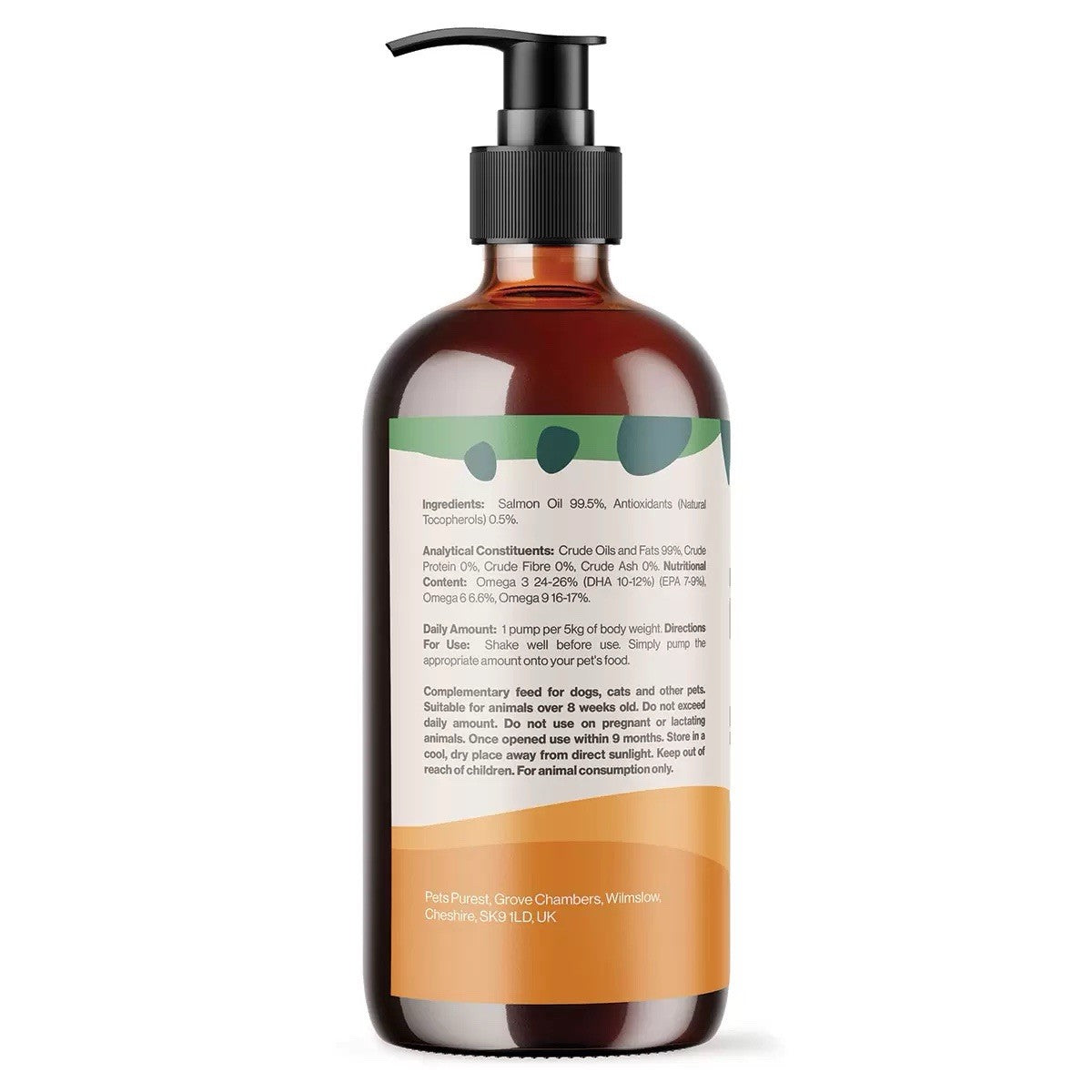 2 x 300ml Pets Purest Scottish Salmon Oil For Dogs, Cats Etc - Pure Omega