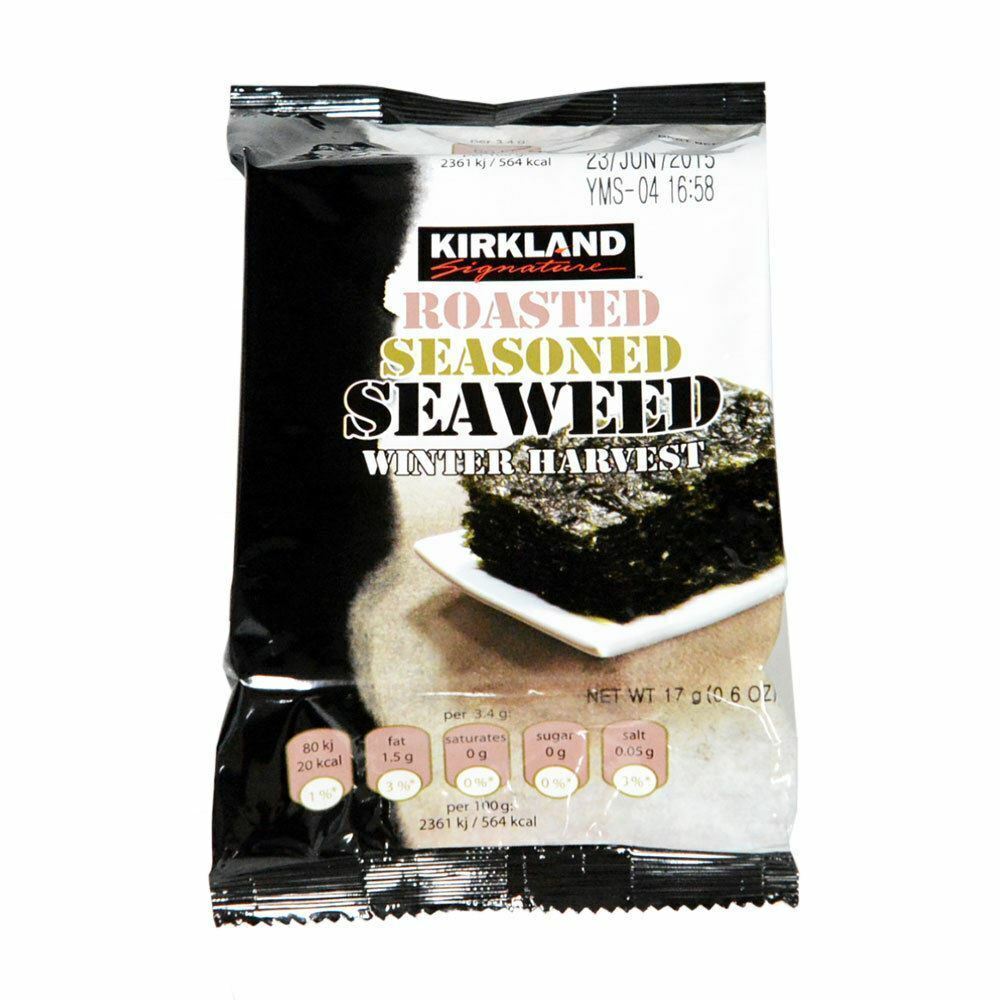 Kirkland Signature Roasted Seasoned Seaweed Winter Harvest Snack Pack 10 x 17g
