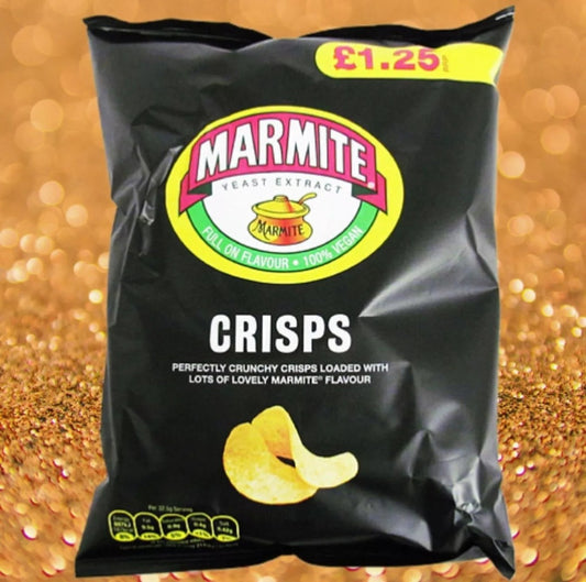 Golden Wonder Marmite Crisps 18 x 65g Bags Price Marked £1.25 Free Delivery