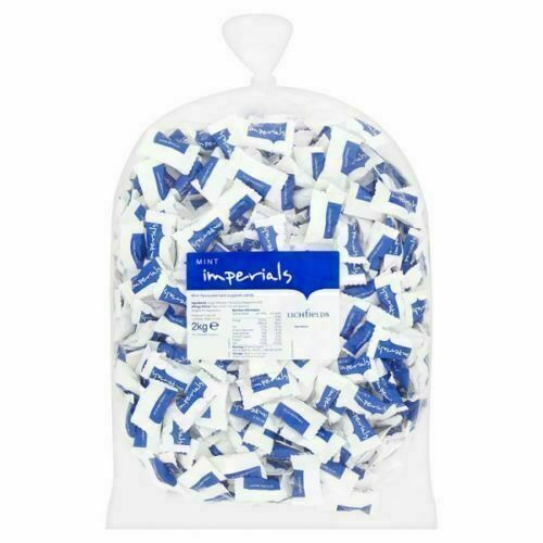 Lichfields Sweets Mint Imperials 2kg Bag - Individually Wrapped Mints
